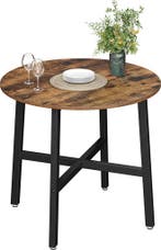 Eettafel / keukentafel - rond - diameter 80 cm - bruin /, Huis en Inrichting, Tafels | Eettafels, Verzenden, Nieuw