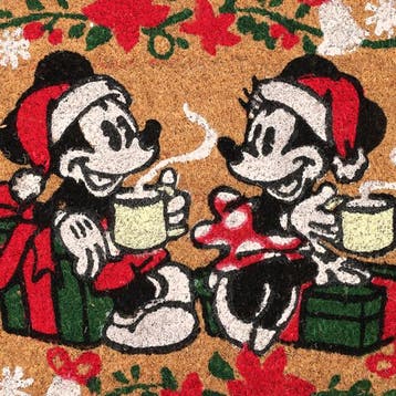 Kerst deurmat | Disney | 60 x 40 cm (Mickey en Minnie Mouse), Verzenden, Nieuw