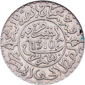 Marokko. Moulay al-Hasan I.. 2 1/2 Dirham AH 1310 (1893)