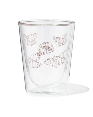 HEMA Mok 200ml glas croissant, Verzenden, Nieuw