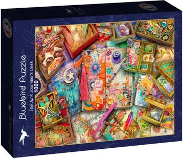 The Junk Journalers Desk Puzzel (1000 stukjes) | Bluebird, Hobby en Vrije tijd, Denksport en Puzzels, Verzenden, Nieuw