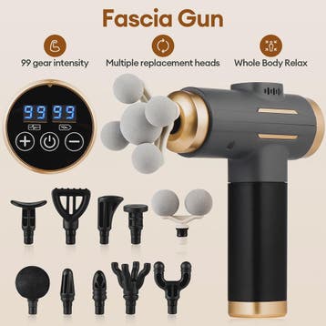 Krachtige 11-in-1 Elektrische Massage Gun met 99 Intensiteit, Verzenden, Nieuw