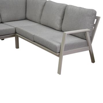 Barolo hoek loungeset 4 delig aluminium latte zand, Ophalen of Verzenden, Nieuw, Aluminium