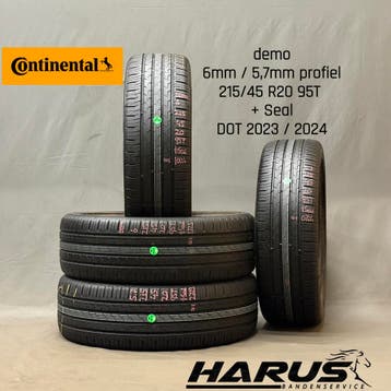 215/45/20 95T Continental zomerbanden 6/5,7mm profiel 4X, Auto-onderdelen, Ophalen of Verzenden, Band(en), Personenwagen, 20 inch