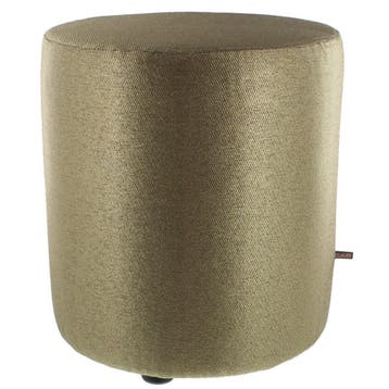 Poef Claudi Diamo Dark Gold - Ø 42x48cm, Huis en Inrichting, Nieuw