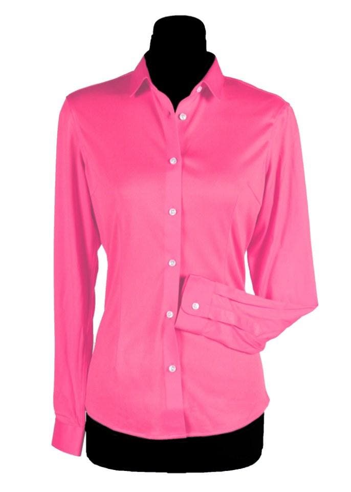 Roze Damesblouse Basic - XL, Kleding | Dames, Carnavalskleding en Feestkleding, Verzenden