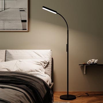 Vloerlamp Prisma LED, 5 lichtmodi, 12 W, dimbaar - zwart, Verzenden, Nieuw