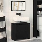 vidaXL Badkamer Kast Zwart Eiken 60 x 33 x 60 cm Bewerkt, Verzenden, Nieuw