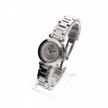 Cartier Pasha 27mm 2973 W3140007; Dames Horloge, Overige merken, Leer, Polshorloge, Ophalen of Verzenden