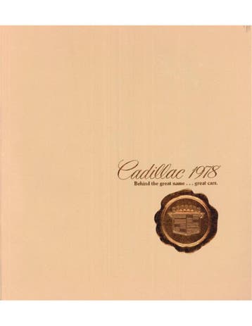 1978 CADILLAC PROGRAMMA BROCHURE ENGELS (USA), Nieuw, Author