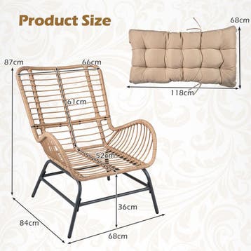 2dekans | Coast Rotan tuinstoel - ergonomisch ontwerp -, Tuin en Terras, Ophalen of Verzenden, Zo goed als nieuw