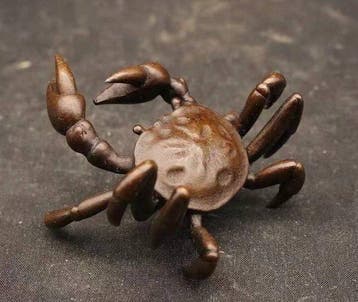 Decoratief ornament - Japanse koperen krab