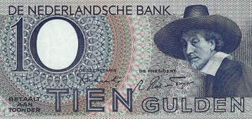 Bankbiljet 10 Gulden 1943 I Staalmeester Zeer Fraai, Postzegels en Munten, Verzenden