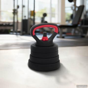 vidaXL 4-in-1 Dumbbell Barbell Kettlebell Set 20 kg Zwart en, Verzenden, Nieuw