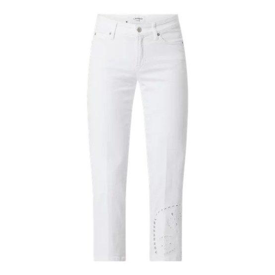 Cambio • witte jeans Paris Straight Cropped • 36, Kleding | Dames, Spijkerbroeken en Jeans, Wit, Nieuw, Verzenden