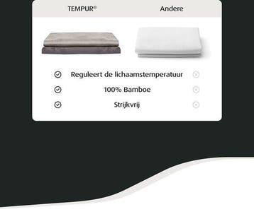 2dekans | Home by TEMPUR - Topper Hoeslaken - 90 x 200 x 9, Ophalen of Verzenden, Zo goed als nieuw