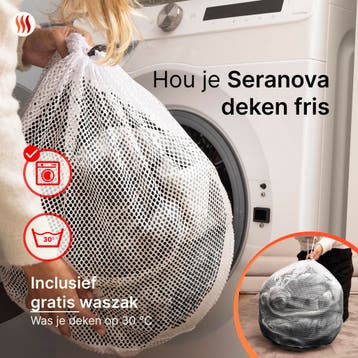 Seranova Elektrische Deken - 180x160cm - Warmtedeken - Grijs, Ophalen of Verzenden, Zo goed als nieuw