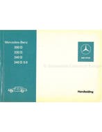 1974 MERCEDES BENZ E KLASSE INSTRUCTIEBOEKJE NEDERLANDS, Auto diversen, Handleidingen en Instructieboekjes