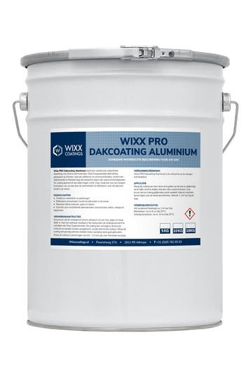 Wixx PRO Dakcoating Aluminium Aluminium 18L, 15 tot 20 liter, Verzenden, Nieuw, Verf
