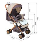 Opvouwbare Kinderwagen 0–6 Jaar met Zit- en Ligfunctie, Verzenden, Nieuw