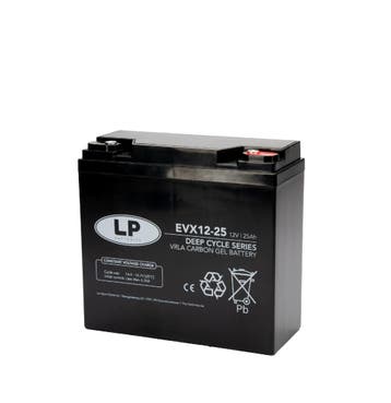 Landport (LP) AGM-GEL-Carbon accu EVX12-25 Deep Cycle 12 v, Auto-onderdelen, Ophalen of Verzenden, Nieuw