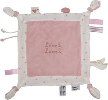 Label Label Hartjes Roze Knuffeldoekje, Kinderen en Baby's, Speelgoed | Knuffels en Pluche, Verzenden, Nieuw