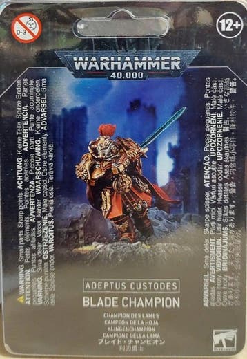 Adeptus Custodes Blade Champion (Warhammer nieuw), Hobby en Vrije tijd, Wargaming, Ophalen of Verzenden, Nieuw