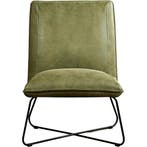 Set van 2 Leren fauteuils Less - Kenia Olive (olijf), Huis en Inrichting, Fauteuils, Nieuw, Ophalen of Verzenden, 50 tot 75 cm