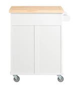 Keukentrolley met Deuren en Houten Blad – Op Wielen 91 cm, Huis en Inrichting, Keuken | Keukenelementen, Verzenden, Nieuw