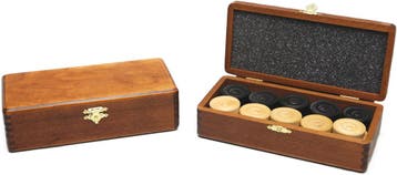Houten Damstenen - Opvouwbare Klapkist | HOT Games -, Hobby en Vrije tijd, Verzenden, Nieuw
