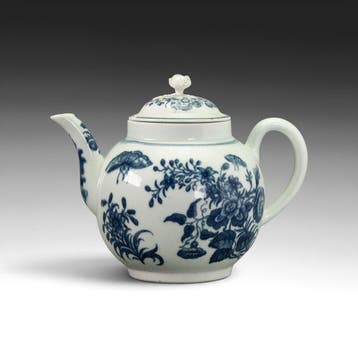 Theepot - Aardewerk - Worcester - 18e eeuw