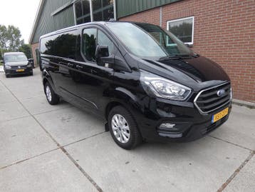 Ford Transit Custom 300 2.0 TDCI L2H1 Limited*aut*navi/camer, Automaat, Stof, Gebruikt, Zwart