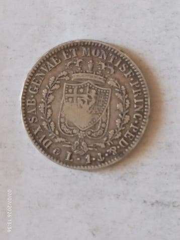 Italië, Koninkrijk Sardinië Carlo Felice. 1 Lira 1829