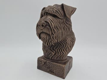 Bust of a bouvier des flandres dog statue - home decor dog l, Verzenden, Nieuw