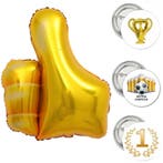 31-delige voetbal decoratie set wit met goud Kampioen, Sport en Fitness, Verzenden, Nieuw