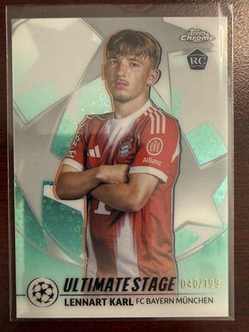 2025/26 Topps UEFA Champions League Lennart Karl /199, Nieuw