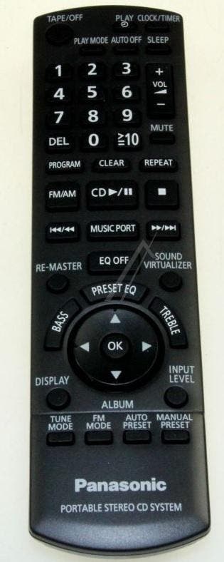 Afstandsbediening Panasonic N2QAYA000009 RX-D50AEG-S, Audio, Tv en Foto, Ophalen of Verzenden, Nieuw, Origineel