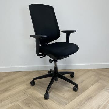 ergonomische bureaustoel, zwart - Gratis Bezorging, Gebruikt, Zwart, Ophalen of Verzenden, Bureaustoel