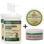 2x 1000ml pomp Ambachtscreme + 1x aloe vera 100ml, Verzenden, Nieuw