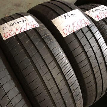 2 x Goodyear Efficientgrip 195-55-20 Zomerbanden 5,5mm, Gebruikt, Ophalen of Verzenden, Band(en), Personenwagen