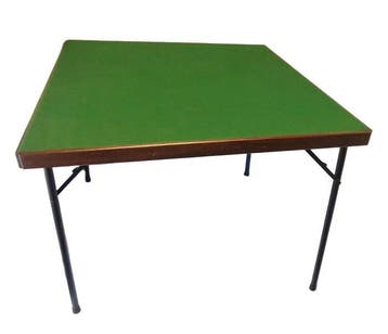 1960s Grote bridgetafel (91 cm) met inklapbare poten - Tafel, Antiek en Kunst