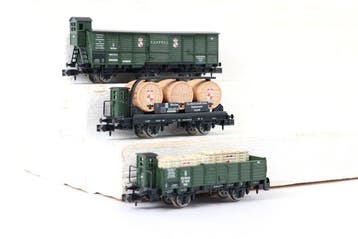 Minitrix N - 15768 - Modeltrein goederenwagonset (1) -, Nieuw