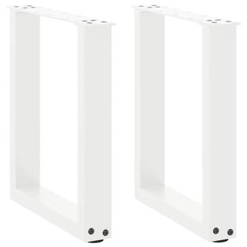 vidaXL Salontafelpoten 2 st U-vormig 38x(42-43) cm staal wit, Verzenden, Nieuw