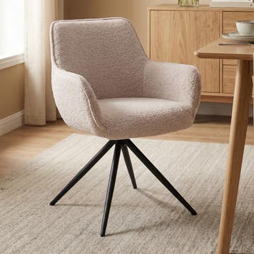 *WOONWINKEL* Tower Living Fondo Boucle Stoel Draaibaar Sand, Huis en Inrichting, Stoelen, Verzenden, Nieuw, Wit