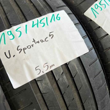 2 x Vredestein Snowtrac 5 195-45-16 Zomerbanden 5,5mm, Gebruikt, 16 inch, Ophalen of Verzenden, Band(en)