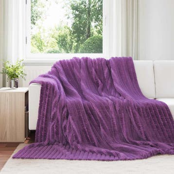 vidaXL Kleden 6 pcs Paars 240 x 220 cm Fleece, Verzenden, Nieuw, Paars