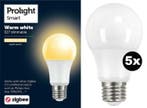 Prolight Zigbee Smart Led Lamp E27 - Warm white - 5 stuks, Verzenden, Nieuw