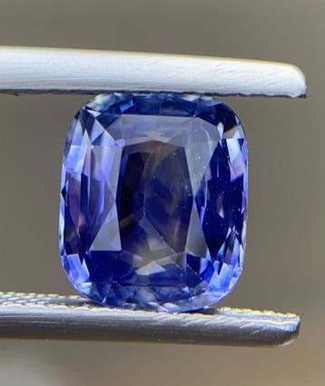 Blauw Saffier - 2.92 ct - nternational Colored Gemstone, Nieuw