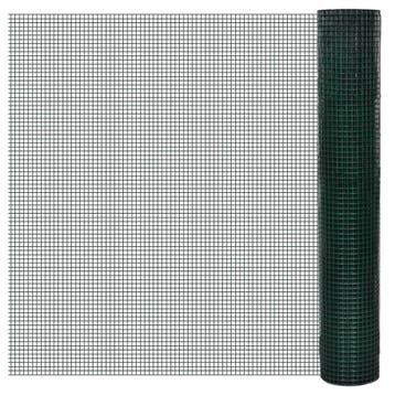 vidaXL Kippengaas 25x1 m gegalvaniseerd staal met, Verzenden, Nieuw, IJzer, 1 tot 2 meter
