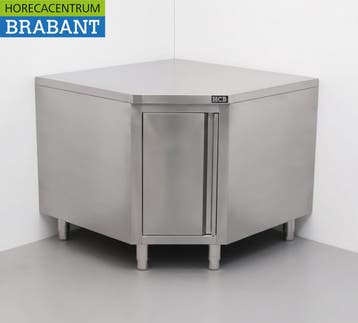 HCB RVS Werkkast Premium-line Hoekkast Kast klap 100 x 100, Ophalen of Verzenden, Nieuw in verpakking